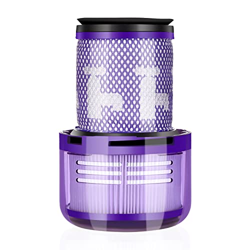 Leadaybetter 1 Stück Ersatzfilter für Dyson V12 Slim Absolute Motorhead Akku-Stielsauger, Waschbar Ersatzteile Hepa Staubsauger Filter Zubehör mit 1 Bürste,Ersetzen Sie # 971517-01 von Leadaybetter