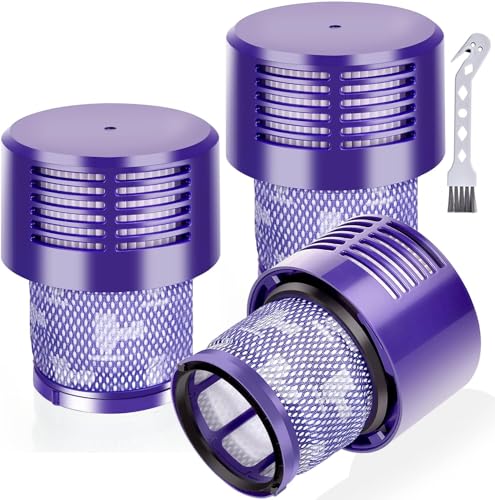 Leadaybetter Ersatzfilter für Dyson V10 Serie (Animal, Cyclone, Absolute, Total Clean) SV12 Schnurlosen Stick-Staubsauger, Vergleichbar Mit Teilenummer 969082-01 (3 Stück HEPA-Filter) von Leadaybetter