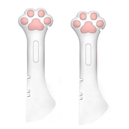 Leadigol 2Pcs Katzenfutter Löffel, Haustier Dosenöffner Dosenlöffel Kleine Löffel Für Kurze Dose,Öffnen Dose Mit Löffel,Haustier Nassfutter Löffel Für Hund Oder Katze von Leadigol