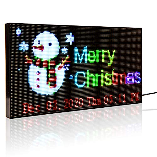 Leadleds LED-Schild Laufschrift 38,7x19,6cm, Programmierbare via Smart App LED Anzeigetafel Personalisiert für Bar Restaurant Pub Store Büro Café Festival Feier Dekoration Party Leadleds LED-Schild Laufschrift 38,7x19,6cm, Programmierbare via Smart App LED Anzeigetafel Personalisiert für Bar Restaurant Pub Store Büro Café Festival Feier Dekoration Party von Leadleds