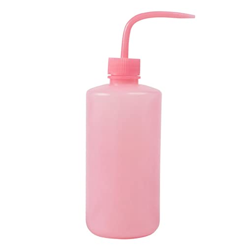 Leadrop Kunststoff-Quetschflasche, Wimpernflasche, mit Skalenetiketten, Sicherheitsflaschen, Bewässerungswerkzeuge, Bewässerungsflasche, Wasserflaschenverschlüsse für Pflanzen, Rosa, 500 ml von Leadrop