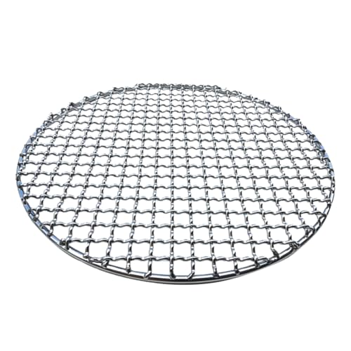 Leadrop Round Stainless Steel BBQ Grill Roast Mesh Net Non-Stick Barbecue Baking Pan von Leadrop