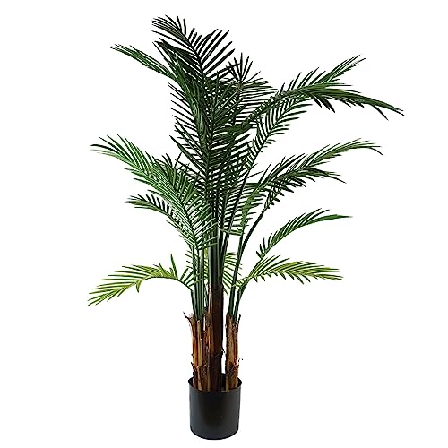 Leaf Design UK Künstliche Yukka Tropische Zimmerpflanze, 125 cm, UV Raphis Palm von Leaf