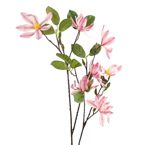 Leaf Design Künstliche Einzelblumen, 100 cm, rosa Magnolie von Leaf