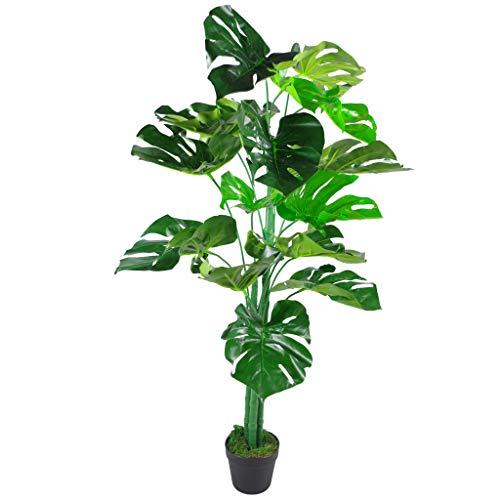 Leaf Künstliche Monstera-Pflanze, 120 cm, Schwarz von Leaf