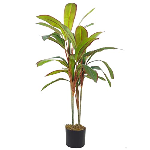 LeafLeafKunstpflanze im Topf, 100 cm, groß, LEAF-7298, 100 cm Großes Blatt Dracaena von Leaf