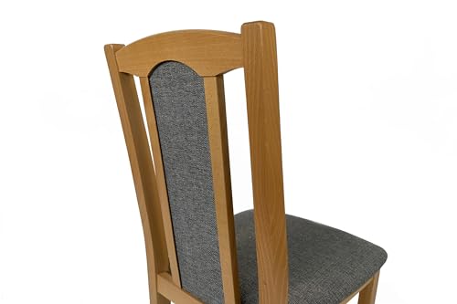 LeafDesign Esszimmerstuhl, Holz Eiche Massiv Stuhl Stühle Küchenstuhl – Set 2X Bos 7 (Hygge 91, Natur buche) von LeafDesign