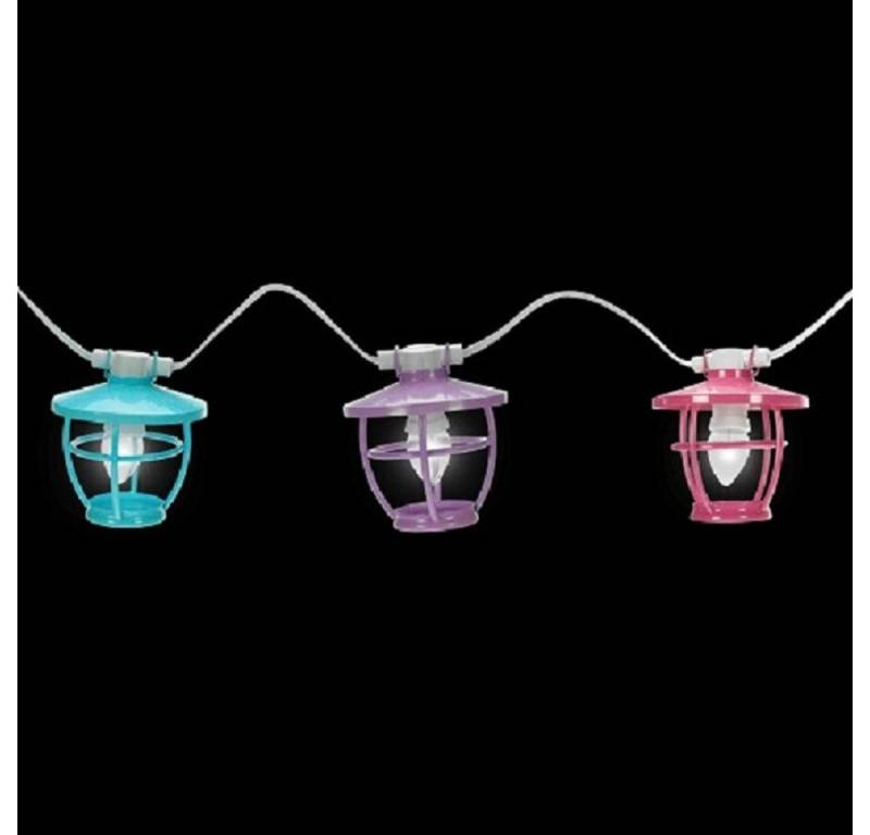 Lealight LED-Lichterkette JFLA3L LED Party-Lichterkette 6er Laterne bunt außen Blachere von Lealight