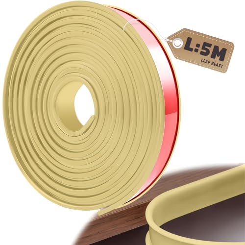 LeapBeast U-Form Selbstklebend Möbelkantenband, 5 Meter Möbelkantenband Flexible TPE Faltbarer Kantenschutz für Tische Bettkanten Nachttische Wand Ecken Esstische Kommoden Möbel LeapBeast U-Form Selbstklebend Möbelkantenband, 5 Meter Möbelkantenband Flexible TPE Faltbarer Kantenschutz für Tische Bettkanten Nachttische Wand Ecken Esstische Kommoden Möbel von LeapBeast