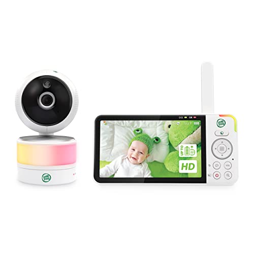 LeapFrog LF915 Baby Monitor with Camera, Colour Night Vision, 5 Inch HD 720p Display, 360 Degree Pan-Tilt, 8X Zoom, Night Light, Humidity/Temperature Sensor, Up to 300 m Range, Two Way Talk LeapFrog LF915 Baby Monitor with Camera, Colour Night Vision, 5 Inch HD 720p Display, 360 Degree Pan-Tilt, 8X Zoom, Night Light, Humidity/Temperature Sensor, Up to 300 m Range, Two Way Talk von LeapFrog