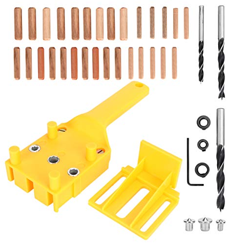 41pcs Pocket Hole Jig Kit Drill Guide Locator Doweling Jig Kit Holzbearbeitung Doweling Tool Set für Kabinett Tischlerei DIY Möbelprojekte 41pcs Pocket Hole Jig Kit Drill Guide Locator Doweling Jig Kit Holzbearbeitung Doweling Tool Set für Kabinett Tischlerei DIY Möbelprojekte von Leapiture