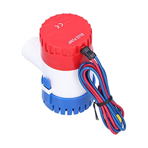 Bilgenpumpe DC Semiautomatischer Schalter Elektrische Kleine Tauchpumpe niedriger Rausch niedriger Strom für den Abfluss liefern Leistung (DC24V 750 gph) von Leapiture