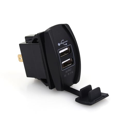 DC 12V-24V USB-Autoladegerät, LED Dual USB-Autoladegerät Blau Carling ARB Wippschalter 5V 3.1a Autoinnenausstattung DC 12V-24V USB-Autoladegerät, LED Dual USB-Autoladegerät Blau Carling ARB Wippschalter 5V 3.1a Autoinnenausstattung von Leapiture