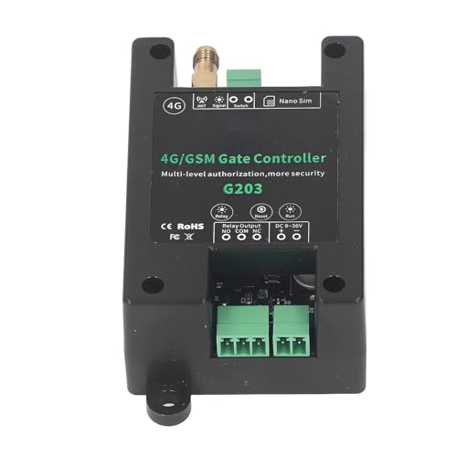 DC9-36V Toröffner 3G 4G Garagentor-Zugangsfernbedienung Mobilfunk-Toröffner unterstützt Remote-Neustart-Reset für G203 GSM DC9-36V Toröffner 3G 4G Garagentor-Zugangsfernbedienung Mobilfunk-Toröffner unterstützt Remote-Neustart-Reset für G203 GSM von Leapiture
