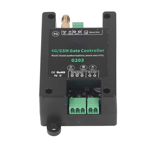 DC9-36V Toröffner 3G 4G Garagentor-Zugangsfernbedienung Mobilfunk-Toröffner Unterstützt Remote-Neustart-Reset Für G203 GSM von Leapiture