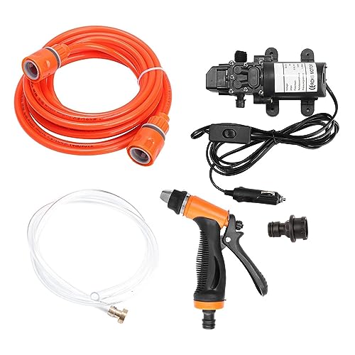 LEAPITION 12V Handheld -Autowaschanlage Elektroauto Druck Waschmaschine Kit Hochwertiges Wassersprühungspumpensystem zum Waschen des Fahrzeugs im Freien im Freien von Leapiture