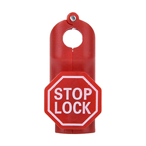 Leapiture 100 Stück Supermarkt Hakenschloss Anti-Diebstahl Display Regal Hakenschloss Magnetisches Vorhängeschloss Verschluss Zubehör für Shop Store Factory Hotel(4.5MM-rot) von Leapiture