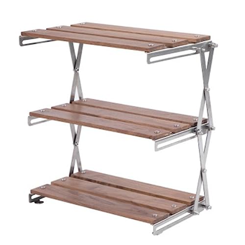Leapiture 3 -stufige Holzregal Innenräume Pflanzen -Regal Camping Lagerorganisator Regal Balkon Anlagenschelf für Campingausrüstung, Schuhe, Pflanzen Leapiture 3 -stufige Holzregal Innenräume Pflanzen -Regal Camping Lagerorganisator Regal Balkon Anlagenschelf für Campingausrüstung, Schuhe, Pflanzen von Leapiture