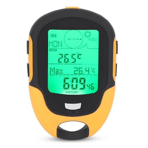 Leapiture FR500 Outdoor Multifunktionaler Auto-Höhenmesser, Barometer, Thermometer, Hygrometer, Kompass, Digitaler Höhenmesser Mit Mehreren Funktionen, Tragbarer Wander-Höhenmesser von Leapiture