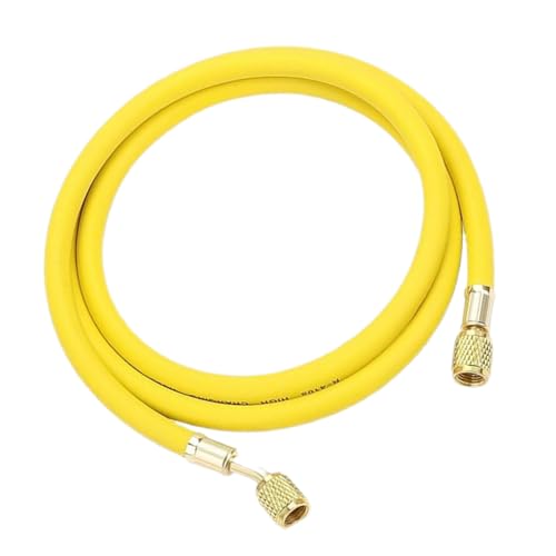 AC Recharge Schlauch – 152,4 cm Kältemittelleitung, Gummi- -Laderohr | langlebiger Messingventil-Service-Anschluss, Klimaanlagen-Nachfüllausrüstung mit auslaufsicherer Dichtung für Routine-Systeme von LearnLyrics