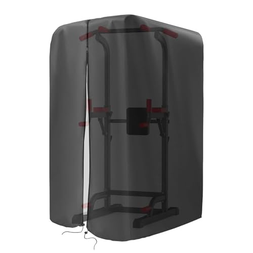 Abdeckung für Klimmzugständer, staubdichte Krafttrainingsabdeckung, Outdoor-Fitness-Rack, Trainingsgerät, Hauben für Terrasse, Hinterhof, Park, Fitnessstudio, Studio, Balkon, Garage von LearnLyrics