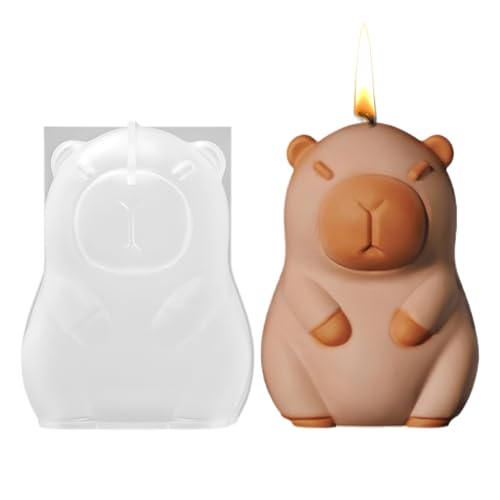 Animalform Silikon - 3D Capybara Form, Flexible Nicht Stick Tablett | Wiederverwendbare Eiskuchenform, Handgefertigte Figur Guss Bastelform Für Puddingkunst, Schmuckprojekte, Eiswürfel von LearnLyrics