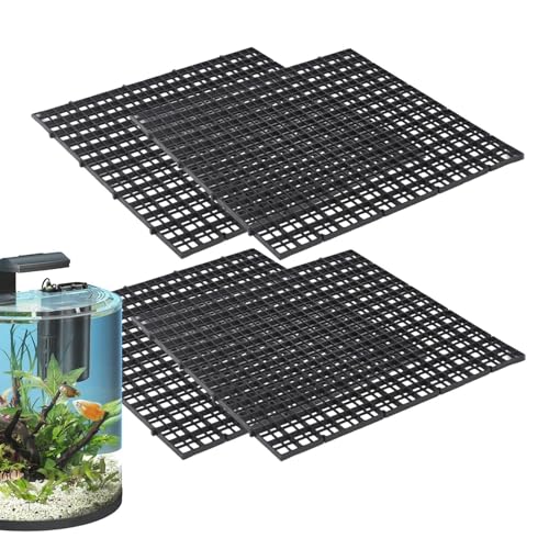 Aquarium-Abdeckung – 4 Stück Aquarium-Deckel, verstellbarer, sicherer Terrariendeckel, langlebige Gitterplatte, Anti-Spring-Filterplatte für Schildkrötenfische, stabile, leicht gespleißte von LearnLyrics