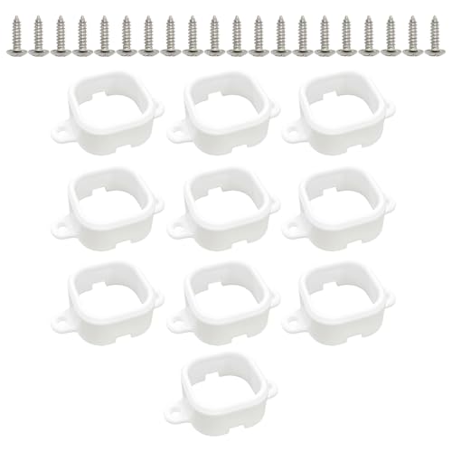 Außenlicht-Halterung – Wandlicht-Halterung mit 20 Schrauben, wasserdichte Befestigungsklemmen für Garten, Hof, Terrasse, Gehweg, Auffahrt, Weg, Wand, von LearnLyrics