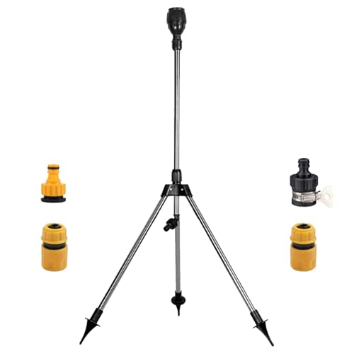 Bewässerungssystem, Sprinkler auf Stativ für den Garten, Sprinkler auf Fuß mit langer Reichweite | Bewässerungssystem für Garten, Teleskop-Wassersprinkler, um 360 Grad drehbar, für Gartenrasen von LearnLyrics
