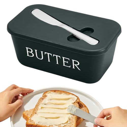 Butterdose mit Deckel | Aufbewahrungsdeckel | Mit Messer Luftdichter Käsebehälter Für Kochen Servieren Camping Kühlschrank Küche Butterdose mit Deckel | Aufbewahrungsdeckel | Mit Messer Luftdichter Käsebehälter Für Kochen Servieren Camping Kühlschrank Küche von LearnLyrics