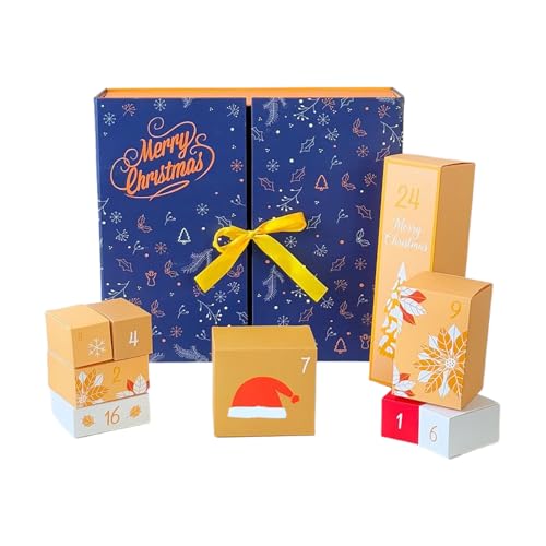 Christmas Countdown Box | 24-Tägige Selbstbefüllbare Countdown-Boxen - Faltschachtel Festliche Dekoration Für Winterferien Schüler Jugendliche Erwachsene | für Schmuck Schokolade Nougat Christmas Countdown Box | 24-Tägige Selbstbefüllbare Countdown-Boxen - Faltschachtel Festliche Dekoration Für Winterferien Schüler Jugendliche Erwachsene | für Schmuck Schokolade Nougat von LearnLyrics