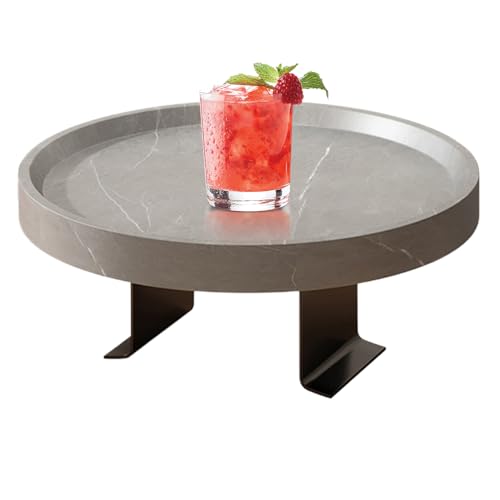 Couch-Armlehnen-Tabletttisch – Couch-Organizer, verstellbarer Getränkehalter | Mehrzweck-Ablagefläche für Snacks und Speisen, kompakte Armlehnen-Ablage mit für Handy-Fernbedienung, für Wohnhei von LearnLyrics