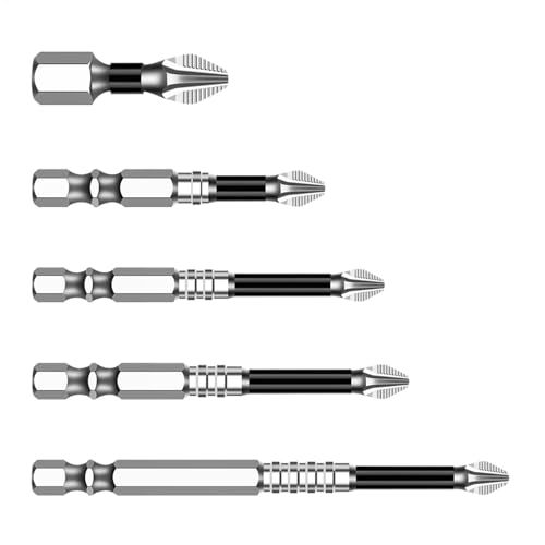 Elektrische Schraubendreher-Bits, magnetische, ergonomische Schraubendreher-Bits, tragbares Werkzeugset, verschleißfestes Bohrzubehör für Hobbyisten, Techniker von LearnLyrics