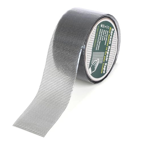 Fensterscheiben-Befestigungsband – Scheibenreparatur-Set, einzigartiges selbstklebendes Scheibenflicken-Reparaturset | Glasfaser-Schirmband zur Netzwiederherstellung, selbstklebende Fenstergitter-Befe von LearnLyrics