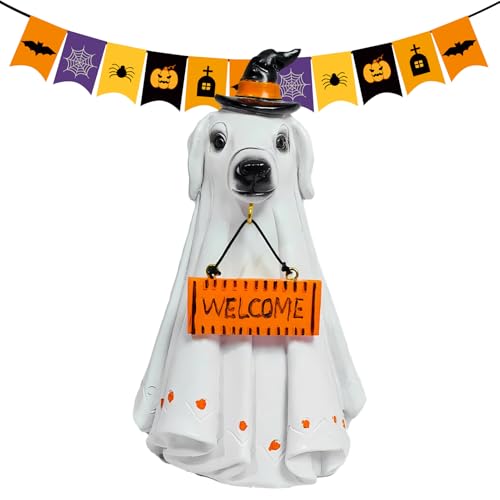 Geisterdekoration, Geistertier-Außendekoration, Halloween-Dekorationen, Tischaufsätze für Kaminsims, Spukhaus, Gehweg, Camping, , Fenster von LearnLyrics