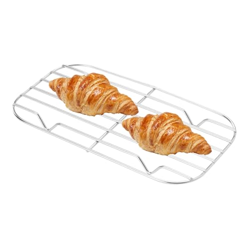 Grill-Warmhalterost, Kühlschale, Dampfregal, Edelstahl-Küchenplatte, langlebiger Drahtrost mit Spiegel-Finish zum Braten, Trocknen, Grillen, Backen, Ofenzubehör, spülmaschinenfest Grill-Warmhalterost, Kühlschale, Dampfregal, Edelstahl-Küchenplatte, langlebiger Drahtrost mit Spiegel-Finish zum Braten, Trocknen, Grillen, Backen, Ofenzubehör, spülmaschinenfest von LearnLyrics