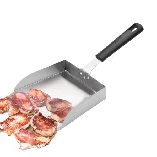 Grillwender – Grillwender aus Edelstahl – Kochzubehör mit Anti-Brenngriff für Fleisch, Steak, Hamburger, Outdoor, Camping Grillwender – Grillwender aus Edelstahl – Kochzubehör mit Anti-Brenngriff für Fleisch, Steak, Hamburger, Outdoor, Camping von LearnLyrics