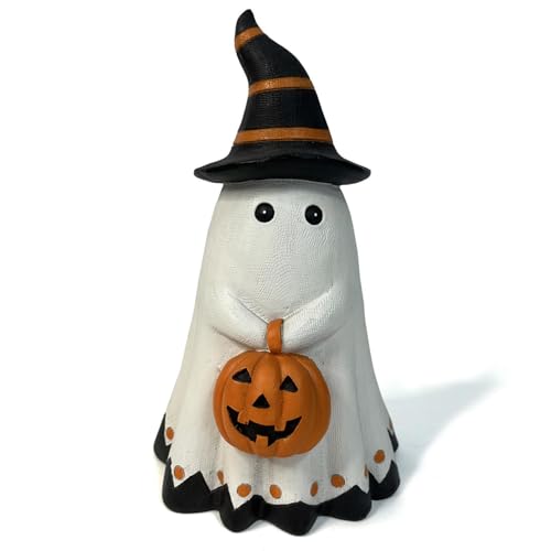 Gruselige Geisterskulpturen – Figuren aus Harz von Hallowen, Tischschmuck | Beleuchtung von Geisterdekorationen für Zuhause, mehrstufiges Tablett und Geister-Harzstatuen von LearnLyrics