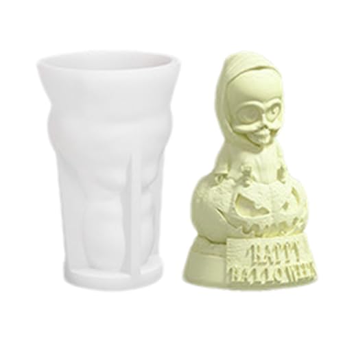 Gruselige Wachsformen - Geisterkerzenfiguren, wiederverwendbare Gummikunstformen, Silikonharz-Schimmelwerkzeug, Duftwachsformen, DIY-Seifenbedarf von LearnLyrics
