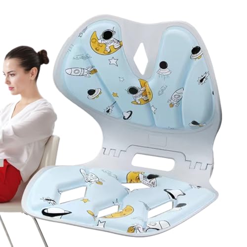 Haltungskorrektor für Stuhl – ergonomische Rückenstütze – faltbares Design der Lendenwirbelsäule für den unteren Rücken, für Schule, Schlafsaal, Arbeitszimmer, 35 x 32 x 30 cm von LearnLyrics
