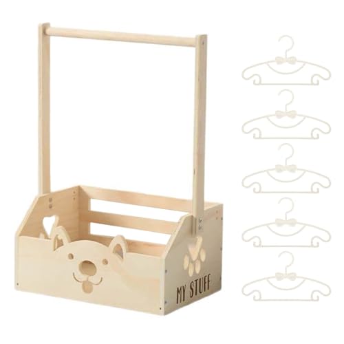 Hölzerne Babykiste Schrank - Duschgeschenkspeicher Organisator, Kindersicherheit Box | Kindergärtner Apartment Schlafzimmer Home Miete, langlebiger -Badeversorgungshalter mit rustikalem Stil von LearnLyrics