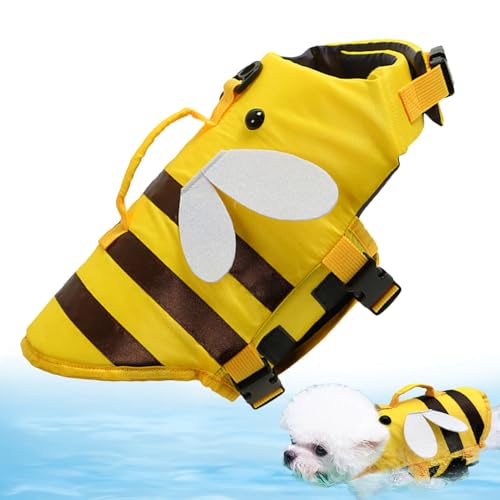 Hundelebensweste zum Schwimmen - Hochsesibilität Pet Floatation Mantel mit einstellbaren Gurten, sichere Hundeschwimmweste | Rettungsgriff inklusive, leichte Auftriebsausrüstung, sicheres Wasserspiel Hundelebensweste zum Schwimmen - Hochsesibilität Pet Floatation Mantel mit einstellbaren Gurten, sichere Hundeschwimmweste | Rettungsgriff inklusive, leichte Auftriebsausrüstung, sicheres Wasserspiel von LearnLyrics