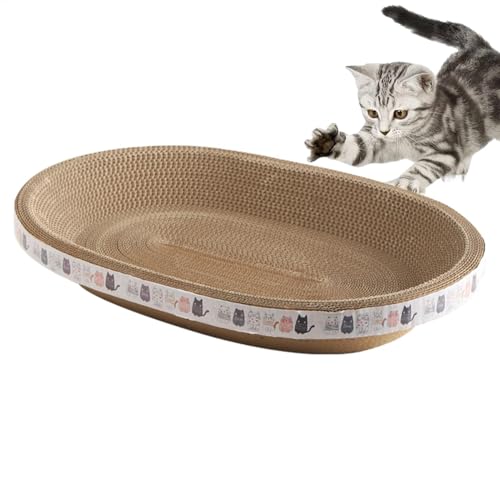 Katzenkratzer Lounge Box - Katzenkratznapf Bett, Katzenkratzbaum Karton | Katzenkratzbaum Spielzeug Schleifkralle Möbelschutz zum Schutz von Sofaboden, Katzennapf oder Katze von LearnLyrics