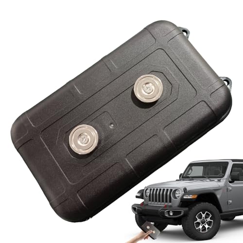 Kompakte Schlüsselaufbewahrungsbox – Magnetischer Schlüsselhalter, Outdoor-Autoversteck, wasserdicht unter dem Auto, verstecken Sie eine Schlüsselbox sicher versiegelt mit starkem Magnetfuß von LearnLyrics