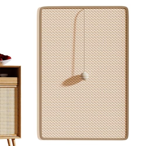 Kratzmatte für Katzen, mit Spielzeugbällen, vertikaler Sisal-Kratzer, Möbelschutz für Ecke, Wand, Sofa, Couch, gelangweilte Katze, Haustiere, drinnen von LearnLyrics