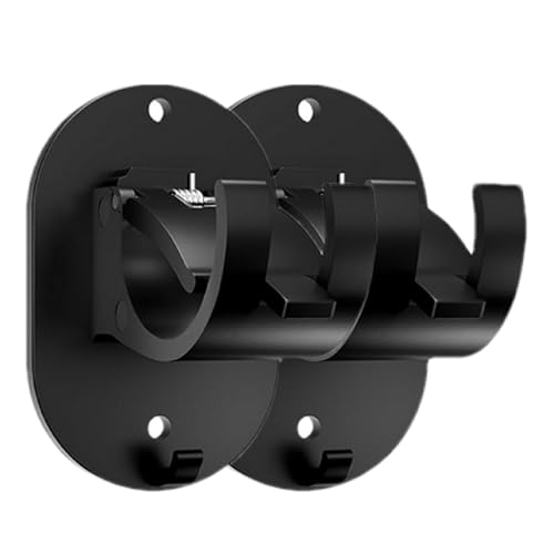 Langlebige Gardinenstangenhalterungen – robuste Vorhang-Hardware, verstellbare Vorhangstützen, kein Bohren, Gardinenstangenhalter, moderne Gardinenstangenhalterungen, Fensterbehandlungsvorhänge von LearnLyrics