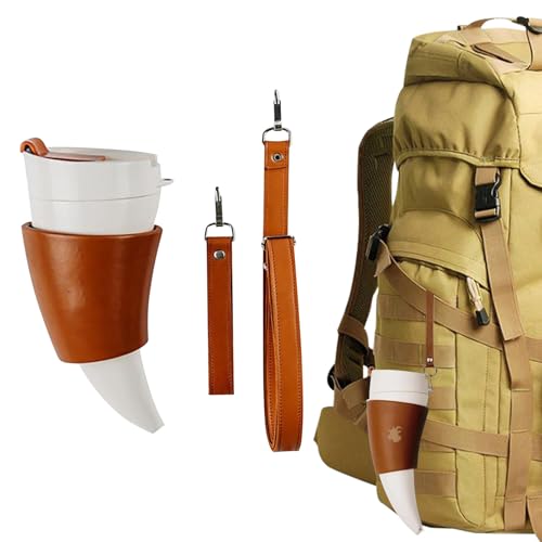 LearnLyrics Becher - 320ml Ziegenhorn Becher Isolierkaffeebecher,Trinkflasche Mit Gürtelclip - Für Heiße Und Kalte Getränke Latte Cappuccino Milchtee Re Büro Picknick Camping Wohnzimmer LearnLyrics Becher - 320ml Ziegenhorn Becher Isolierkaffeebecher,Trinkflasche Mit Gürtelclip - Für Heiße Und Kalte Getränke Latte Cappuccino Milchtee Re Büro Picknick Camping Wohnzimmer von LearnLyrics