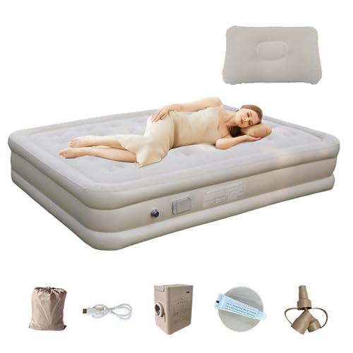 LearnLyrics Camping Matratze Camping Matratze Doppelfeld Camping Camping Matratze Tragbare Luxus Luftmatratze Mit Integrierter Pumpe Für Wandern Und Outdoor Bereiche von LearnLyrics