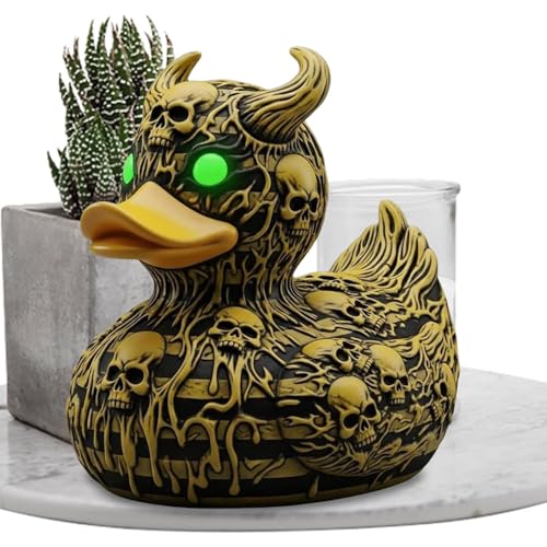 LearnLyrics Resin-Statue - Resin-Skelett-Enten-Kollektion,Deko Ornament Für Vitrine Schreibtisch Nachttisch Wohnzimmer Eingangsbereich Apartment von LearnLyrics