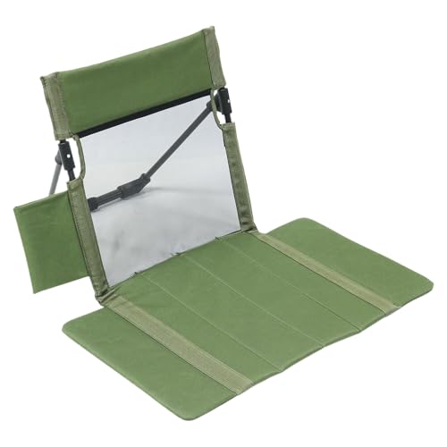 LearnLyrics Set von Gradin, faltbarem Sitzkissen mit Rückenlehne, tragbarer Sitz mit Rückenlehne für Strandgartenfischerei Campingstadium Outdoor Picknick von LearnLyrics